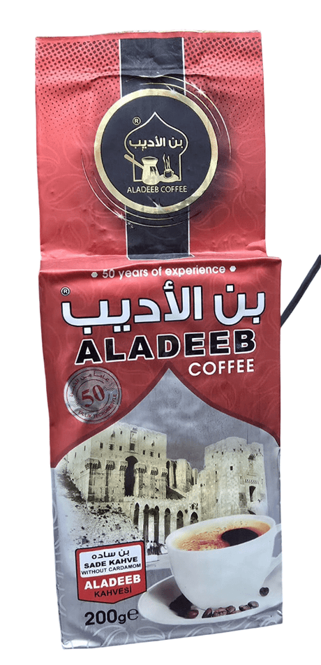 Aladeeb Coffee Without Cardamom 200g|الاديب قهوة بن ساده - 2kShopping