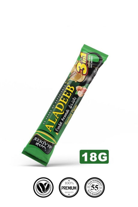 Aladeeb Hazelnut 3in1 Coffee Mix 18g - 2kShopping