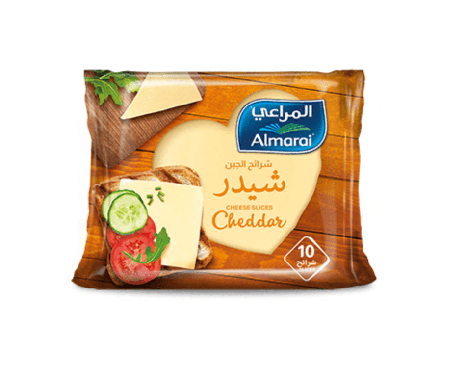 Almarai Cheddar Slices Cheese 200g | جبنة شرائح الشيدر - 2kShopping