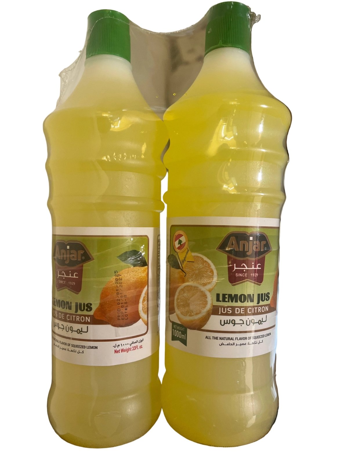 Anjar Lemon Juice 2X1L | عنجر عصير الحامض - 2kShopping
