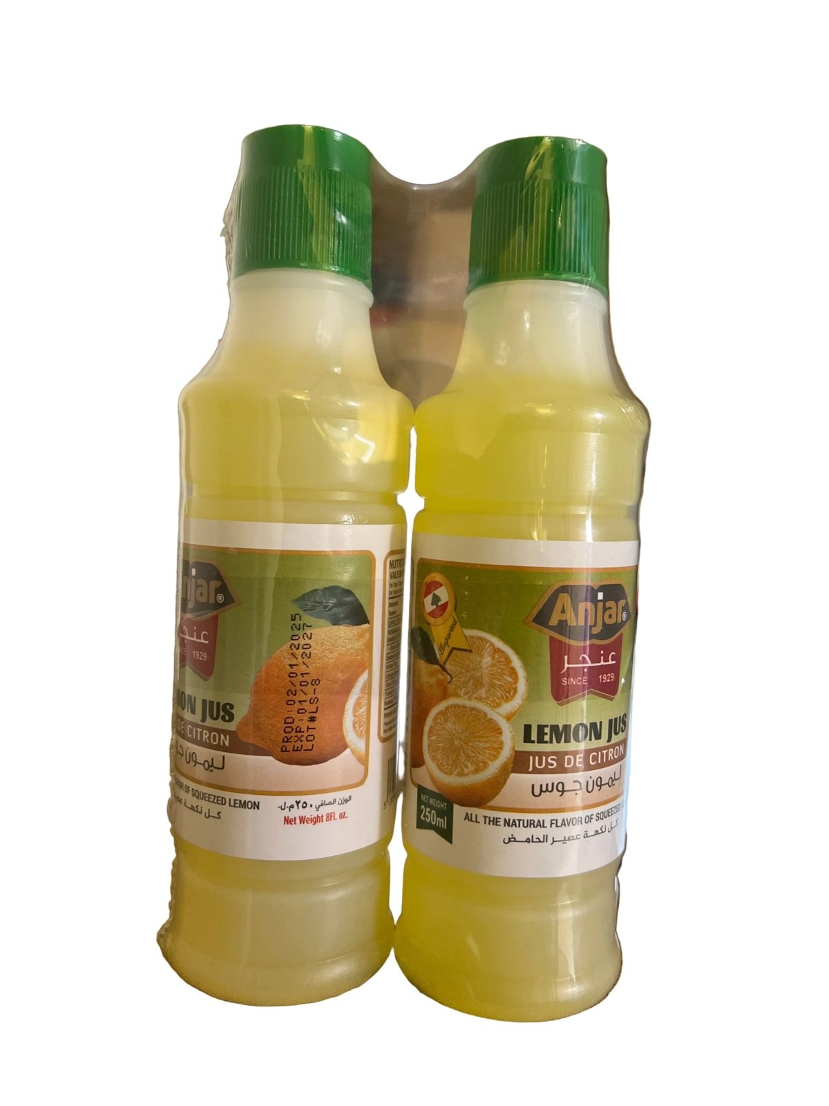 Anjar Lemon Juice 2X250ml | عنجر عصير الحامض - 2kShopping