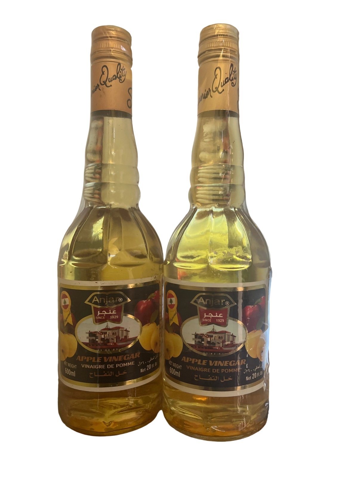 Anjar White Apple Vinegar 2X600ml | عنجر خل التفاح - 2kShopping