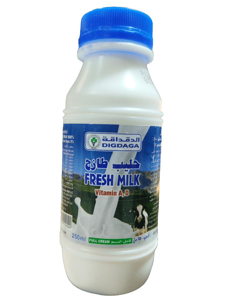 Digdaga Fresh Milk 250ml | دقداقة حليب طازج - 2kShopping