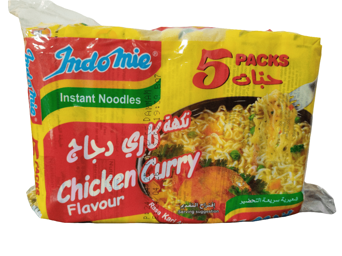 Indomie Chicken Curry 75g Pack of 5 | أندومي نكهة كاري دجاج - 2kShopping