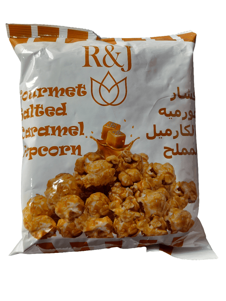 R&J Gourmet Salted Caramel Popcorn 60g | فشار جورميه بالكراميل المملح - 2kShopping
