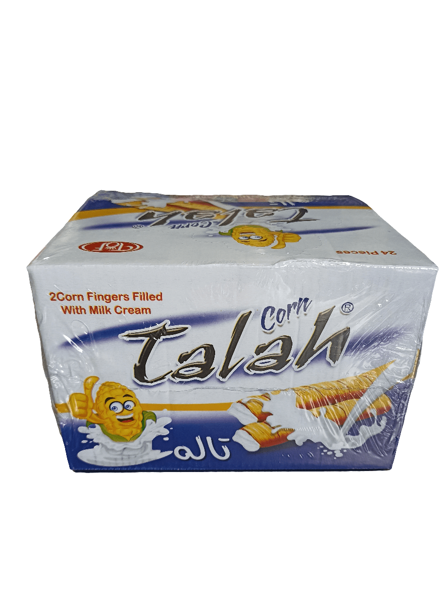 Talah Corn Fingers Filled w/ Milk Cream Box 24*12g - 2kShopping