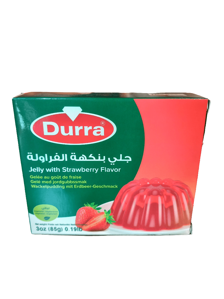 Durra Jelly Strawberry Flavor 85g (Exp:31/01/2026) | الدرة جلي بنكهة الفراولة - 2kShopping