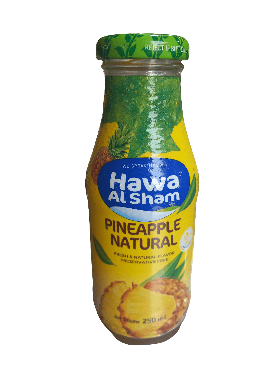 Hawa Al Sham Pineapple Juice 250ml | هوى الشام عصير اناناس - 2kShopping