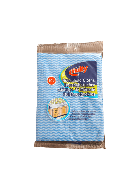 HTE Multy All Purpose Cloths 10Pcs | قطع مسح الاسطح - 2kShopping