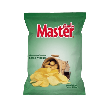 Master Kettle Chips Salt & Vinegar Flavor 40g/مستر كيتل شرائح البطاطا بالملح والخل - 2kShopping