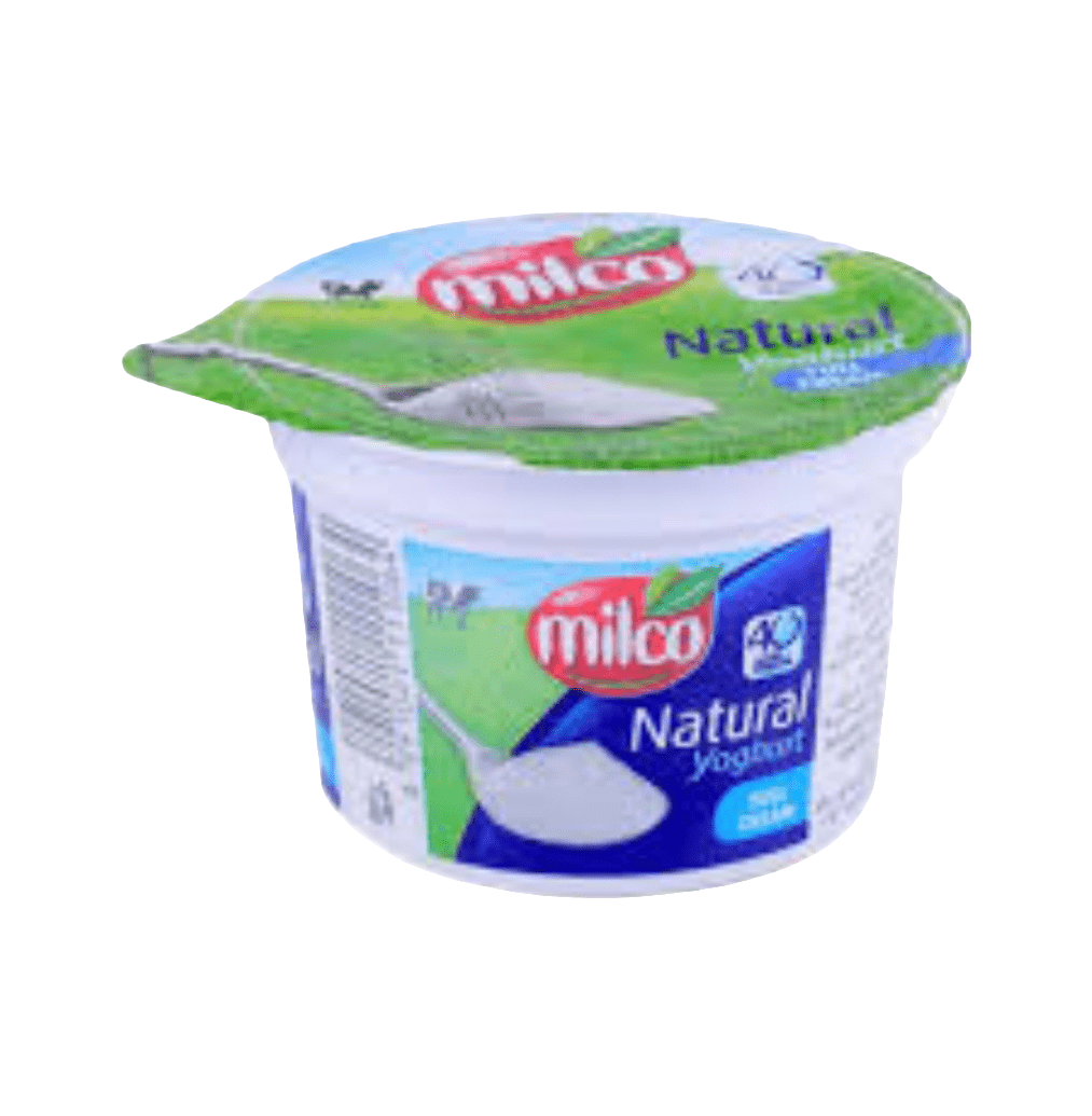 Milco Plain Fresh Yoghurt 170g | ميلكو لبن كامل الدسم - 2kShopping