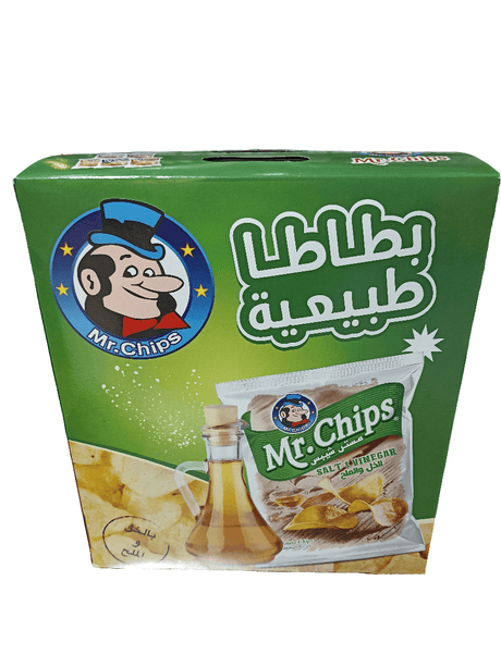 Mr Chips Salt and Vinegar 12*2g |مستر شيبس بالخل والملح - 2kShopping