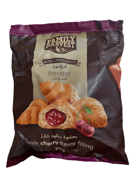 Family Harvest Mini Croissants Cherry 210g | كرواسون ميني بالكرز - 2kShopping