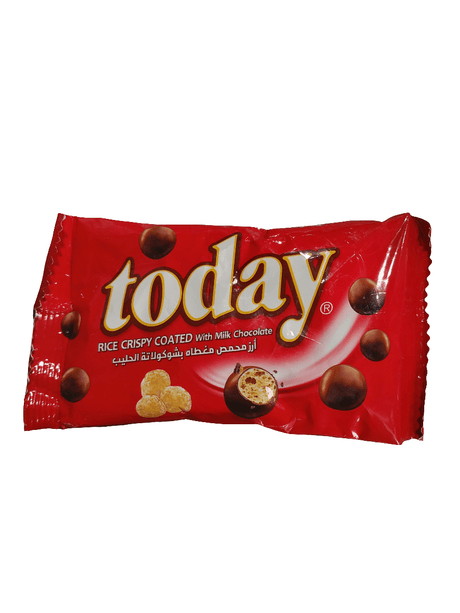 Today Rice Crispy Coated w/ Milk Chocolate 35g/توداي أرز محمص مغطي بالشوكولاته بالحليب - 2kShopping