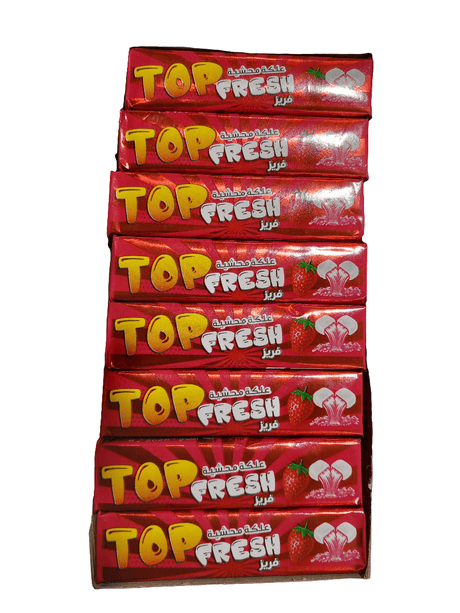 Zahi Top Fresh Strawberry Pack of 24pcs | زاهي علكة محشية فراولة - 2kShopping