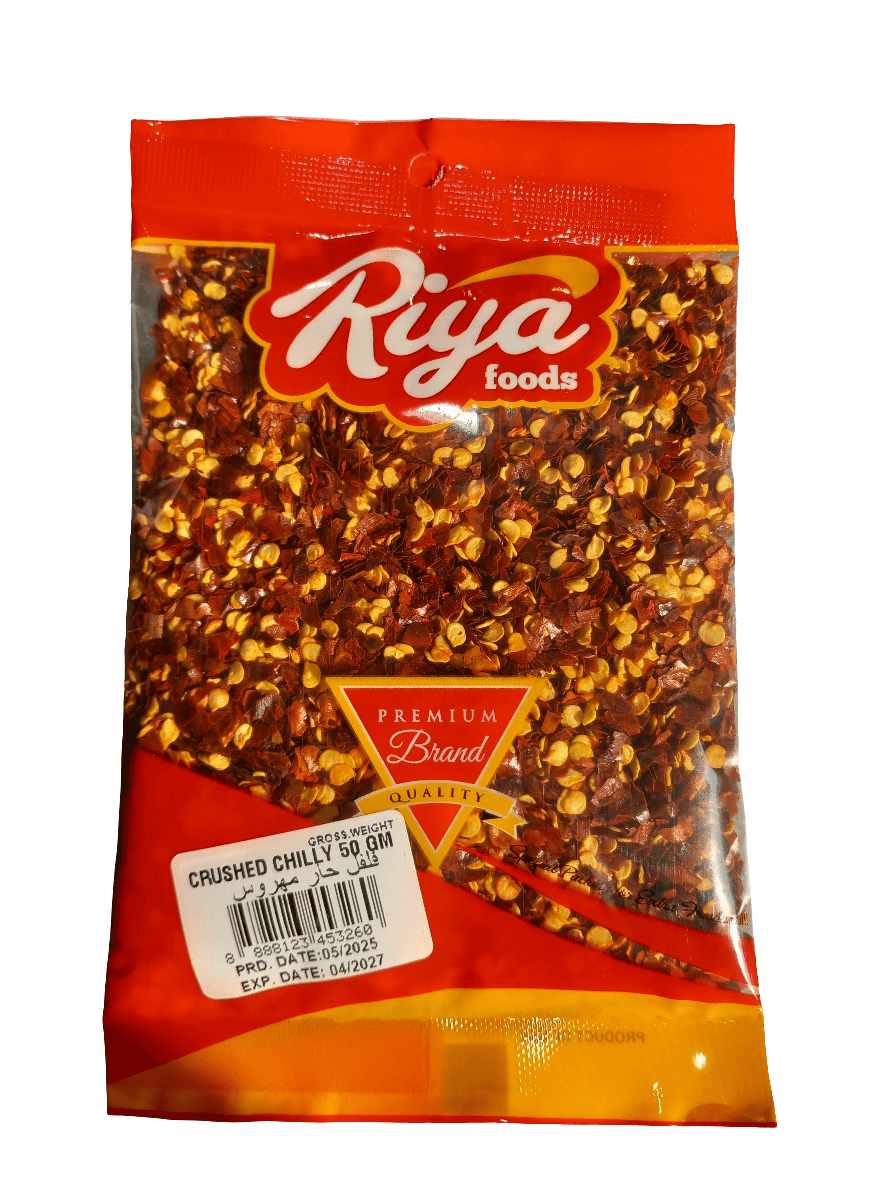 Riya Foods Crushed Chili 50g | ريا فلفل حار مهروس - 2kShopping