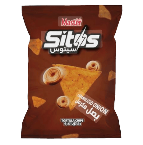 Master Sitos Tortilla Chips Caramelized Onion 150g | ماستر سيتوس بصل مكرمل - 2kShopping