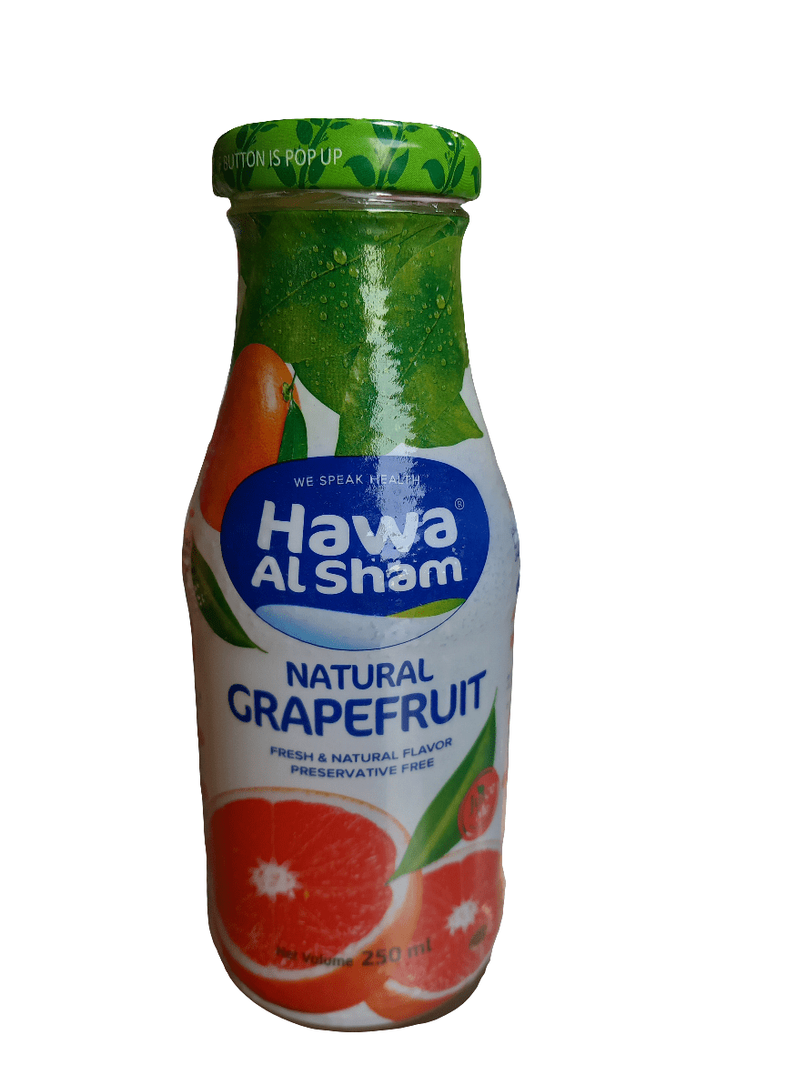 Hawa Al Sham Grapefruit Juice 250ml | هوى الشام عصير جريب فروت - 2kShopping