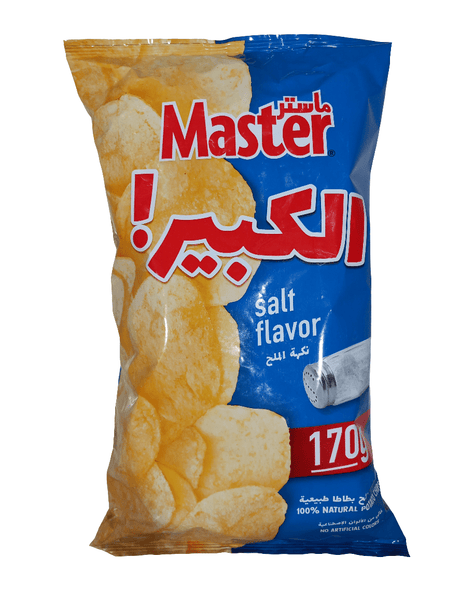 Master Chips Salt Flavor 170g | ماستر شيبس بنكهة الملح - 2kShopping