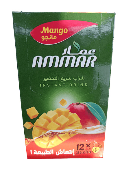 Ammar Instant Drink Mango Pack of 12 | عمار بودرة شراب المانجا - 2kShopping