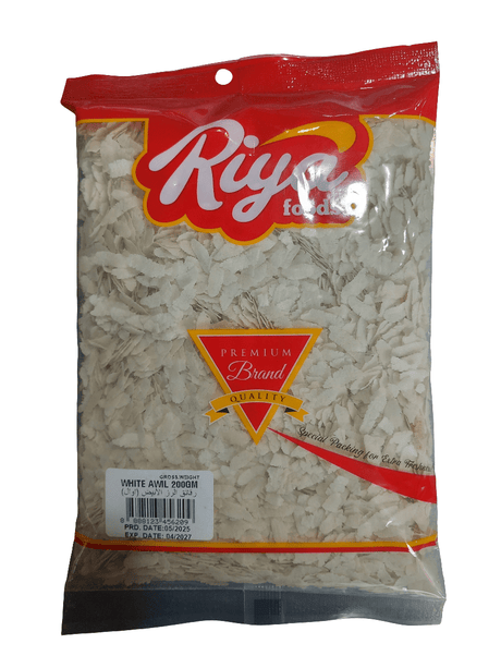 Riya Foods White Awil (Rice Flakes) 20g | ريا رقائق الرز الابيض - 2kShopping