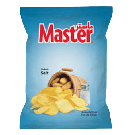 Master Kettle Chips Salt Flavor 40g/مستر كيتل شرائح البطاطا بنكهة الملح - 2kShopping