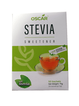 Oscar Stevia Sweetener 50 sachets | أوسكار محلي بديل السكر - 2kShopping