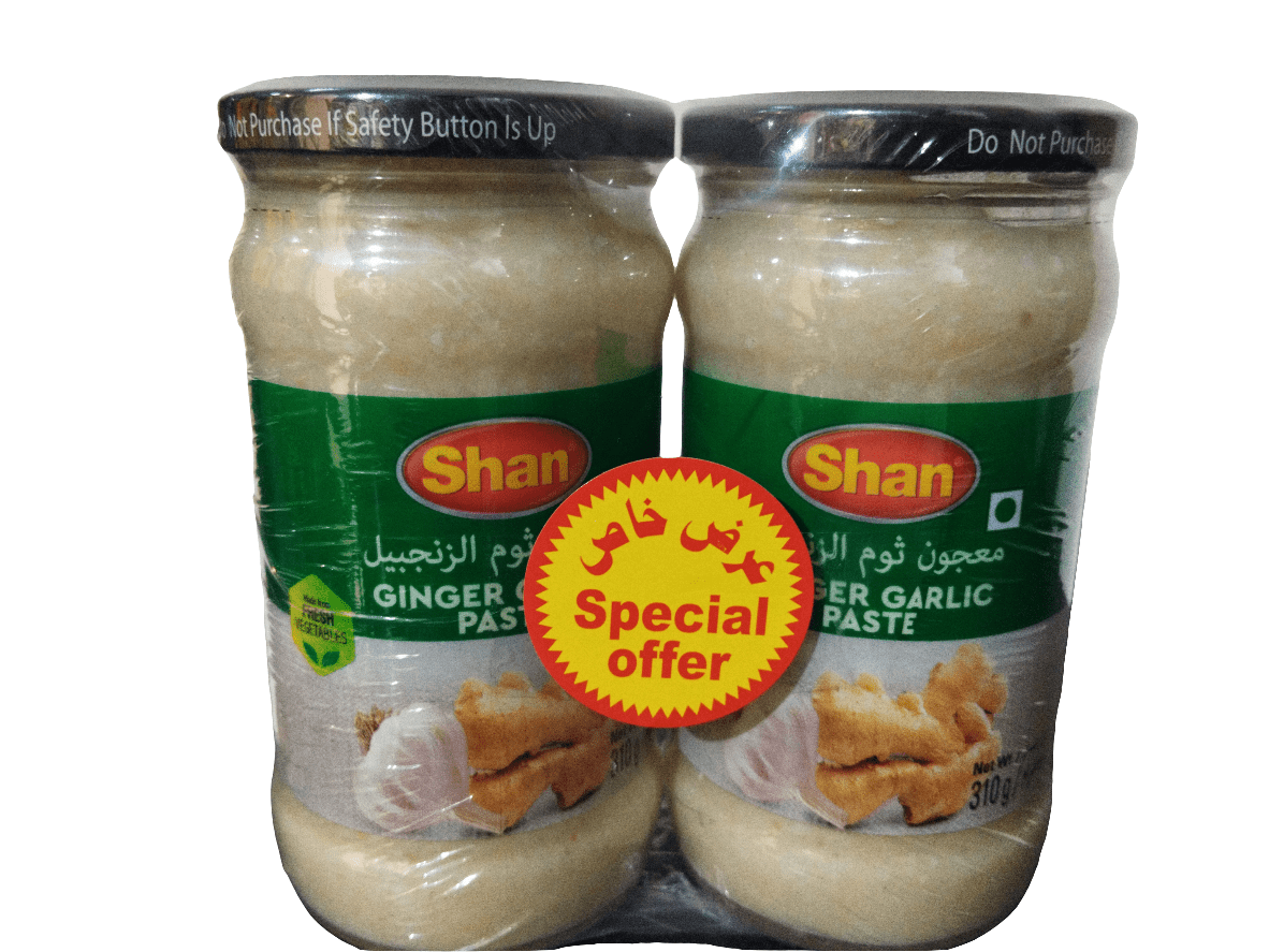Shan Ginger Garlic Paste 2x310g | عرض خاص معجون الثوم والزنجبيل - 2kShopping