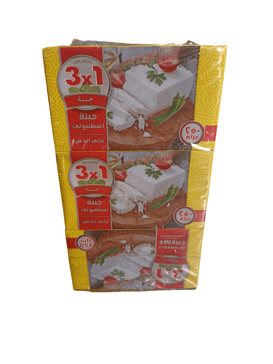 Istanboly Cheese Vegetable Fat 3*250g | جبنة اسطنبولي بالدهون النباتية - 2kShopping