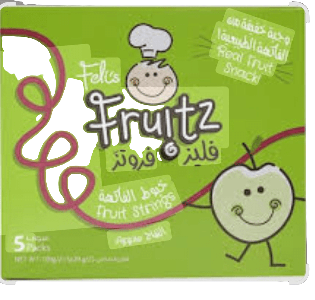 Feli's Fruitz Apple Fruit Strings 5x20g | فليز فروتز خيوط الفاكهة بطعم التفاح - 2kShopping