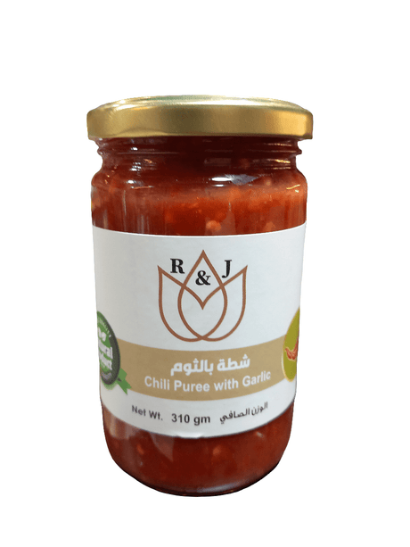 R&J Chili Puree with Garlic 310g | آر آند جي شطة بالثوم - 2kShopping