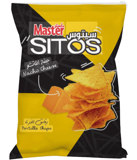 Master Sitos Tortilla Chips Nacho Cheese 150g | ماستر سيتوس جبنة ناتشو - 2kShopping