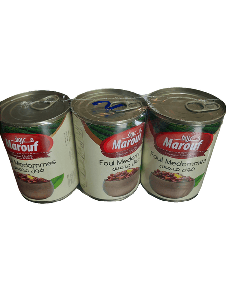 Marouf Foul Medammas Foul 3*400g | معروف فول مدمس - 2kShopping