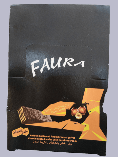 Faura Hazelnut Wafer 24x15g | فورا ويفر بكريمة البندق - 2kShopping
