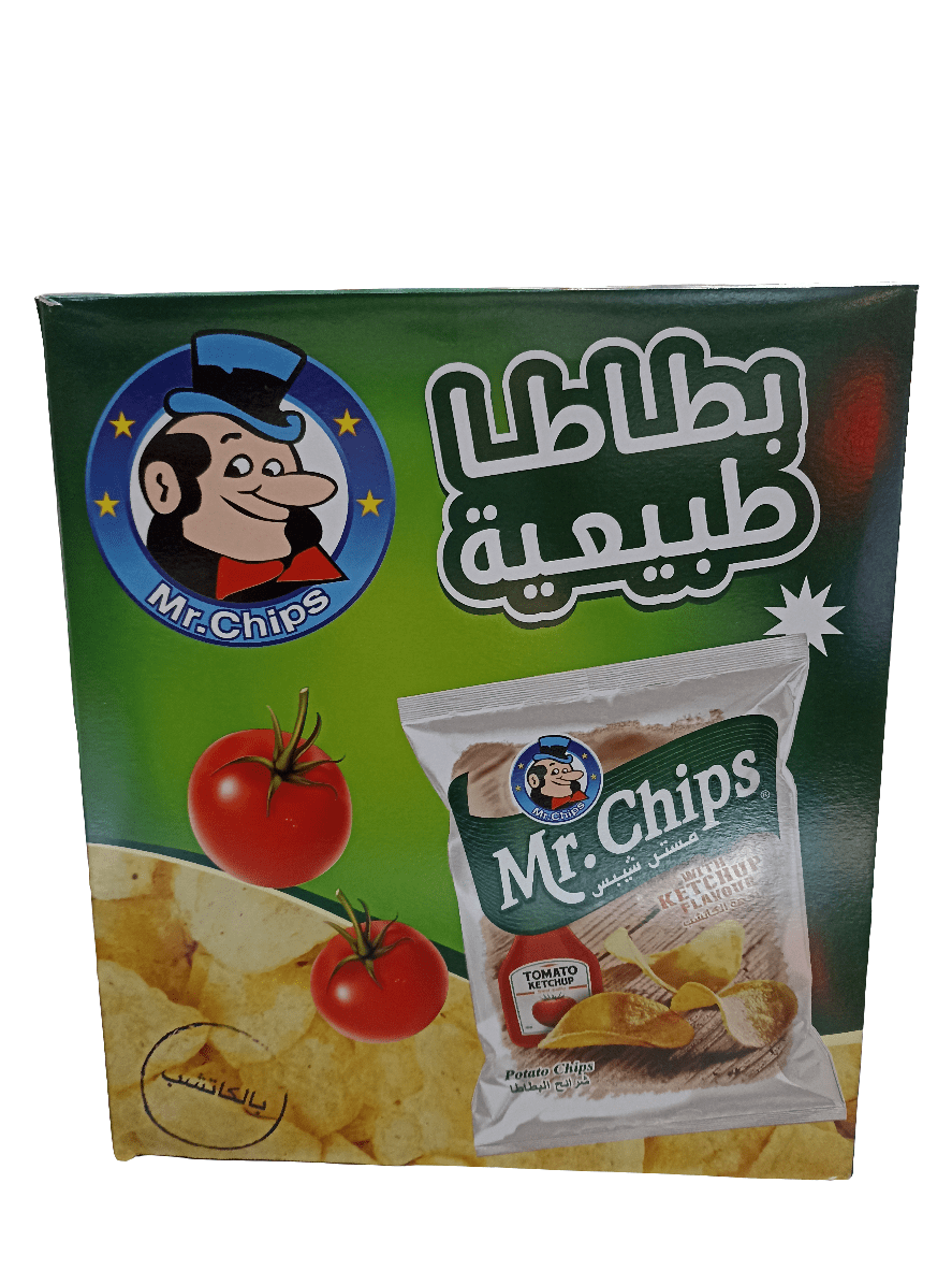 Mr Chips Ketchup 12 x 21g | مستر شيبس بالكاتشب - 2kShopping