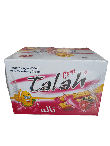 Talah Corn Fingers Filled w/ Strawberry Cream Box 24*12g - 2kShopping