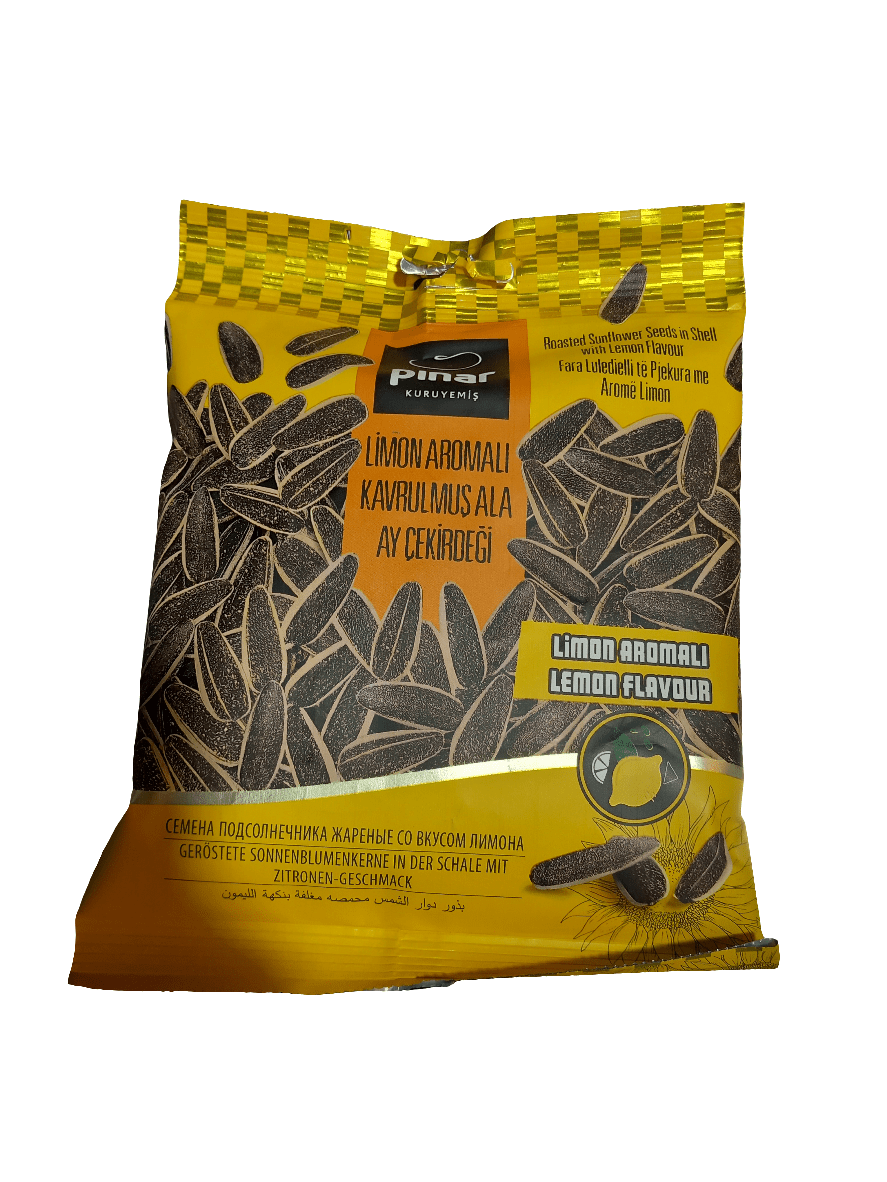 Pinar Sunflower Seeds Lemon Flavored 80g | بذور دوار الشمس بنكهة الليمون - 2kShopping