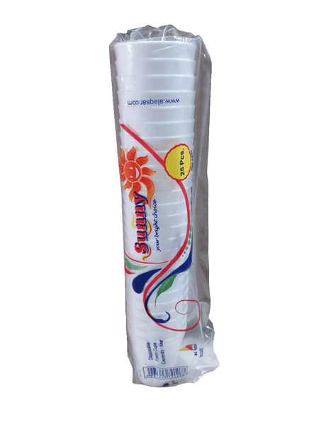 Sunny Foam Cups 6oz x 25 pcs | اكواب فوم - 2kShopping
