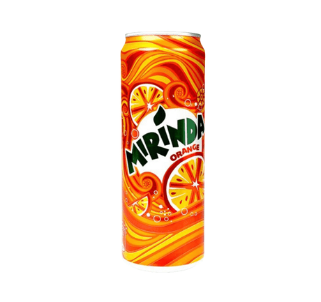 Mirinda Orange 330ml Can | ميرندا البرتقال ٣٣٠ مل/1 piece - 2kShopping