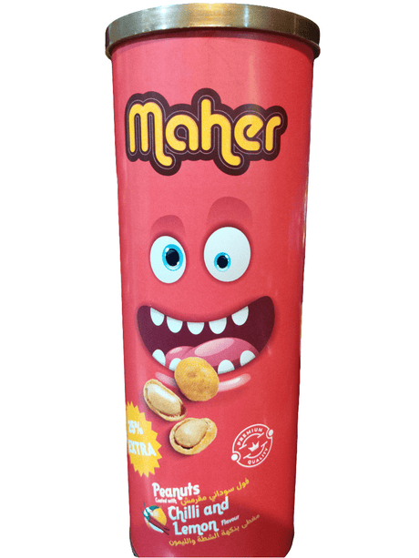 Maher Crunchy Peanuts Chilli & Lemon | فول سوداني مقرمش بالشطة والليمون - 2kShopping