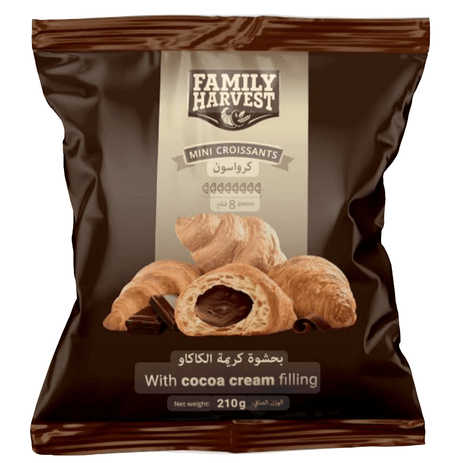 Family Harvest Mini Croissants Cocoa 210g | كرواسون ميني بالكاكاو - 2kShopping