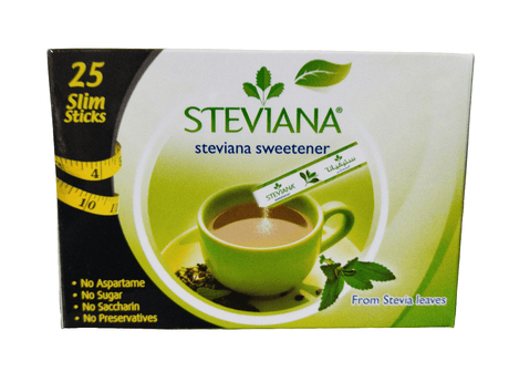 Steviana Sweetener 25 Slim Sticks | ستيفانيا محلي بديل السكر - 2kShopping