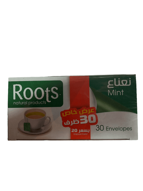 Roots MintTea Special Offer 20+5 Envelopes Free Expiry Date ( 04/2028) | روتس عرض خاص على شاي النعناع - 2kShopping