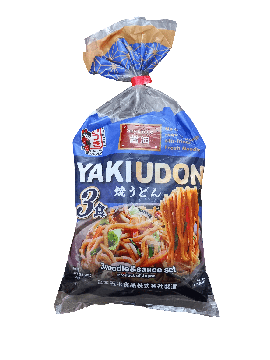 Japanese Noodles Yaki Udun 3 Meals & Soy Sauce 678g | نودلز بالصويا صوص - 2kShopping