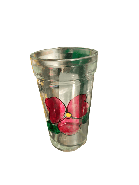 Colored Glass Cup | كوب زجاجي ملون - 2kShopping