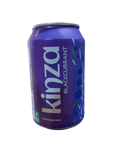 Kinza Blackcurrant Carbonated Drink 320ml | كينزا بطعم التوت بري - 2kShopping
