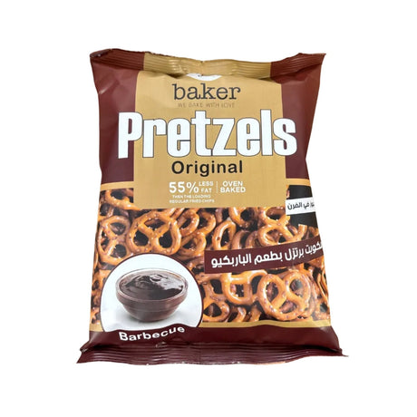 Baker Pretzels BBQ Biscuits 45g | بسكوت برتزل بالباربكيو - 2kShopping