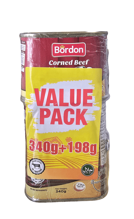 Bordon Corned Beef 340g+198g Value Pack|لحم بقري معلب - 2kShopping