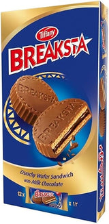 Breaksta Wafer Sandwich Chocolate Pack 12Pcs x 13g x 2 | شيكولاتة بريكستا - 2kShopping
