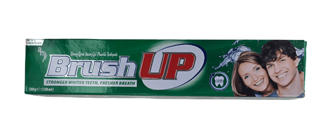 Brush Up Whitening Toothpaste Strong Green Minty Gel 180g - 2kShopping